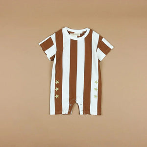 Boone Stripe Romper Freckles the Label 