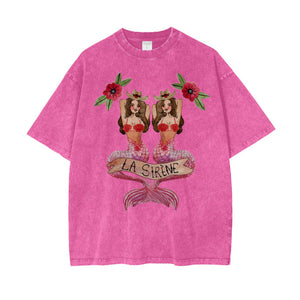 Mermaid Tee - La Sirene - Pink Maku 