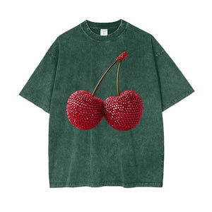 Cherry Baby Tee - Green Maku 