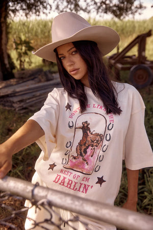 SHOP The Very Oversized Darlin Tee - Marshmellow Sabbi 