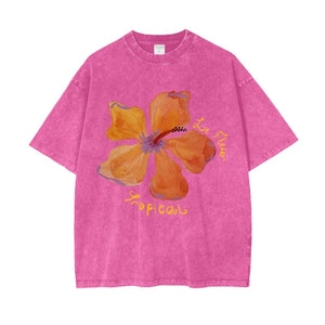 La Fleur Tropical Tee - Pink Maku 