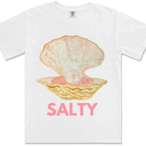 Salty Regular Tee - White Maku 